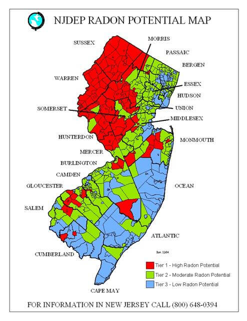 NJ Radon Progeny Testing Measurement NJ Radon Gas Services Rn222 Radon Inspections